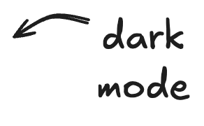 Arrow pointing to whale logo indicating click to switch to dark mode