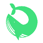 A round
            wale logo in green color that represents the family coat of arms of
            Dr. Jan Philip Wahle and his descendants.